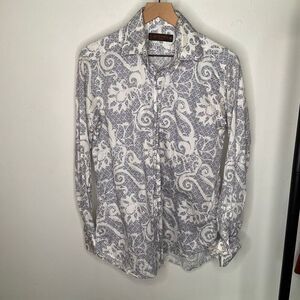 Etro Paisley Cotton Button Down Shirt